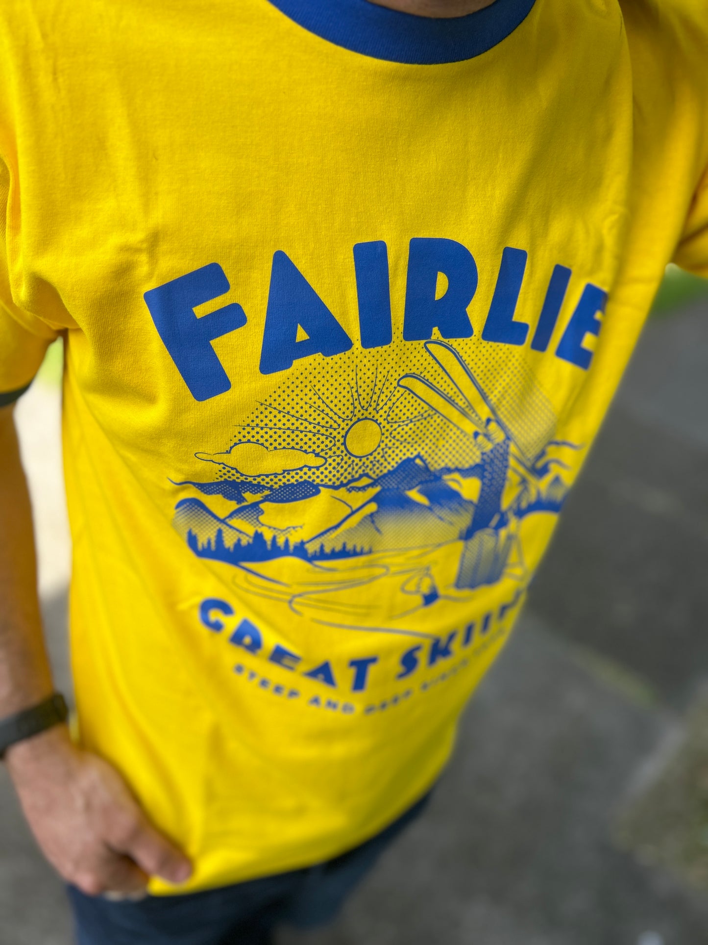 Fairlie Good Skiing Yellow Ringer