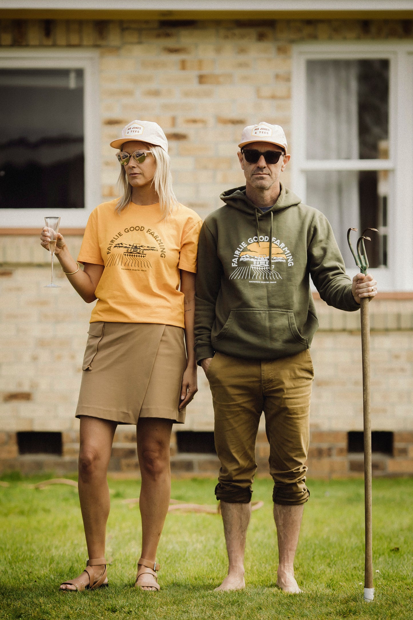 Forest Green Fairlie Good Farming Hoodie