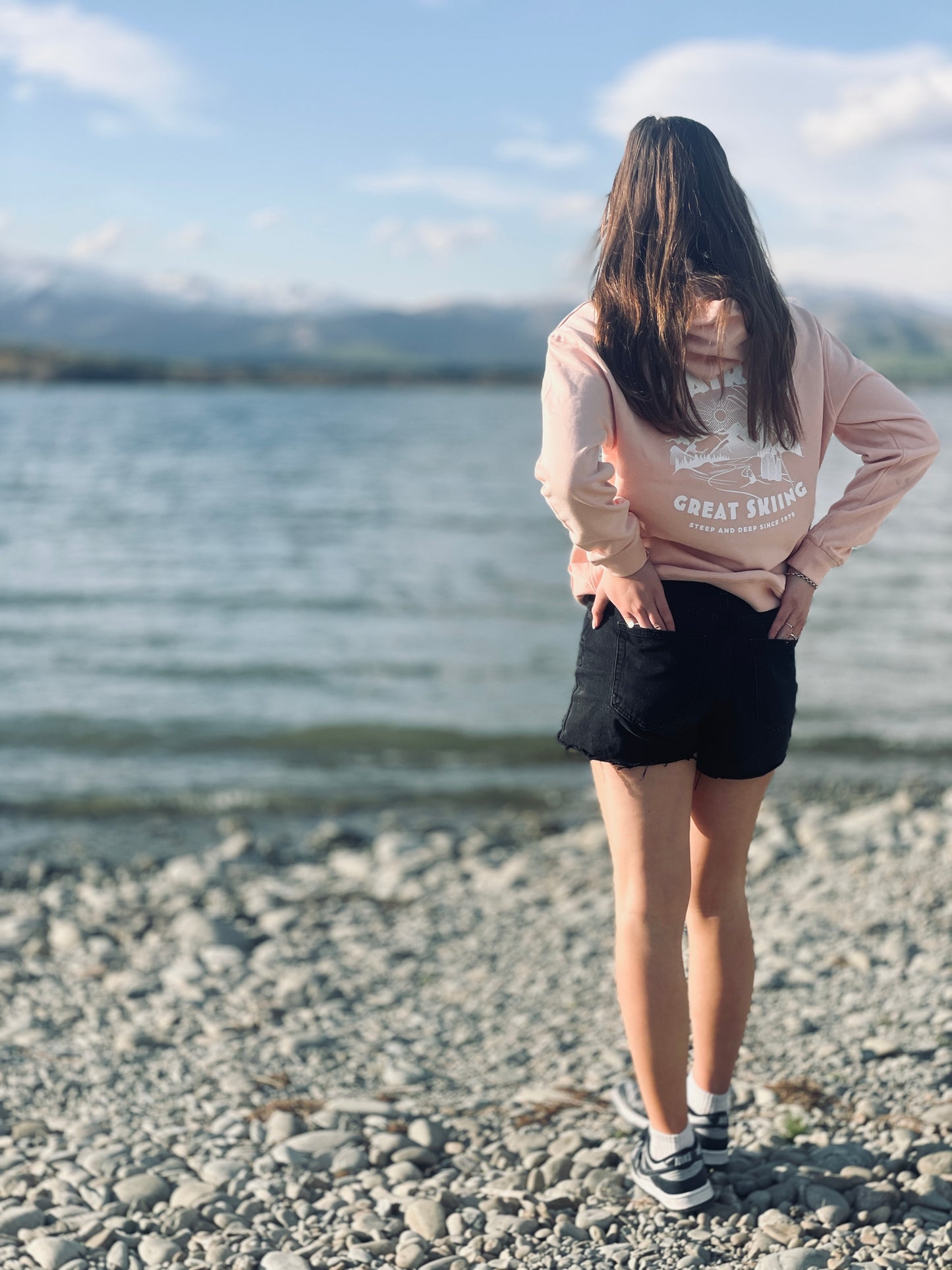 Fairlie Great Skiing hoodie - Mrs Pink