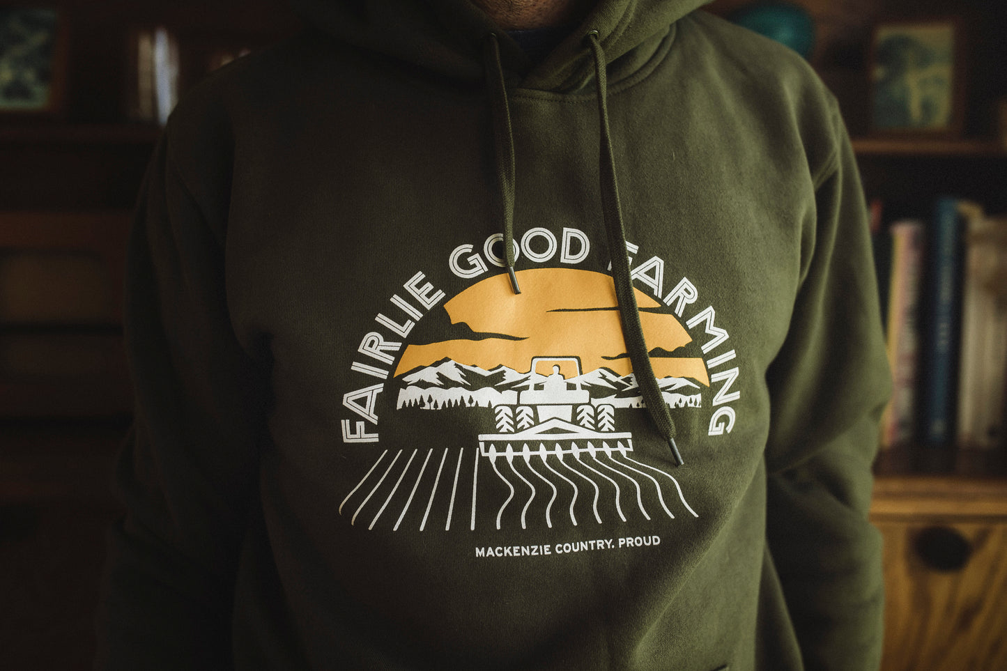 Forest Green Fairlie Good Farming Hoodie