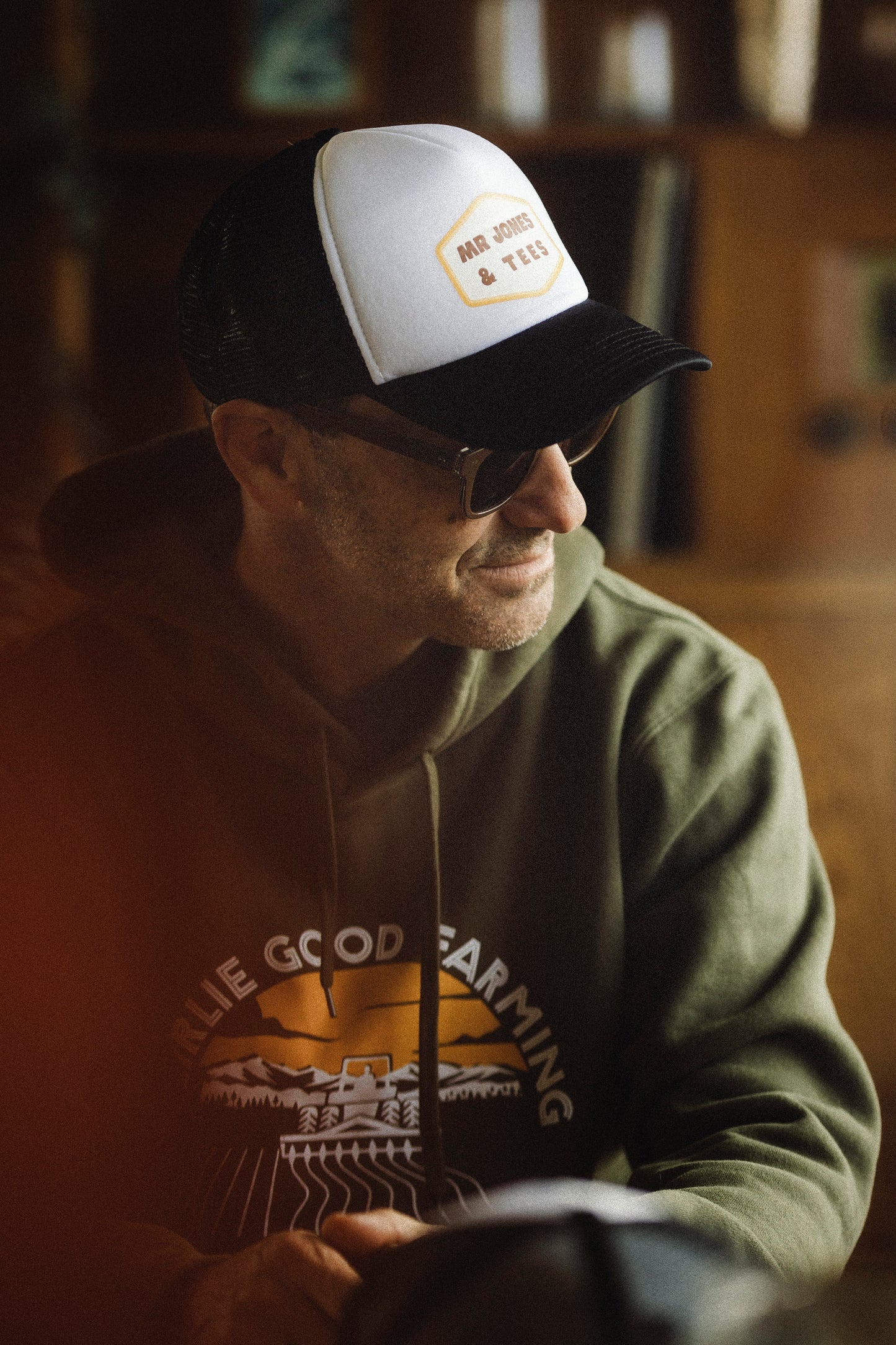 Forest Green Fairlie Good Farming Hoodie